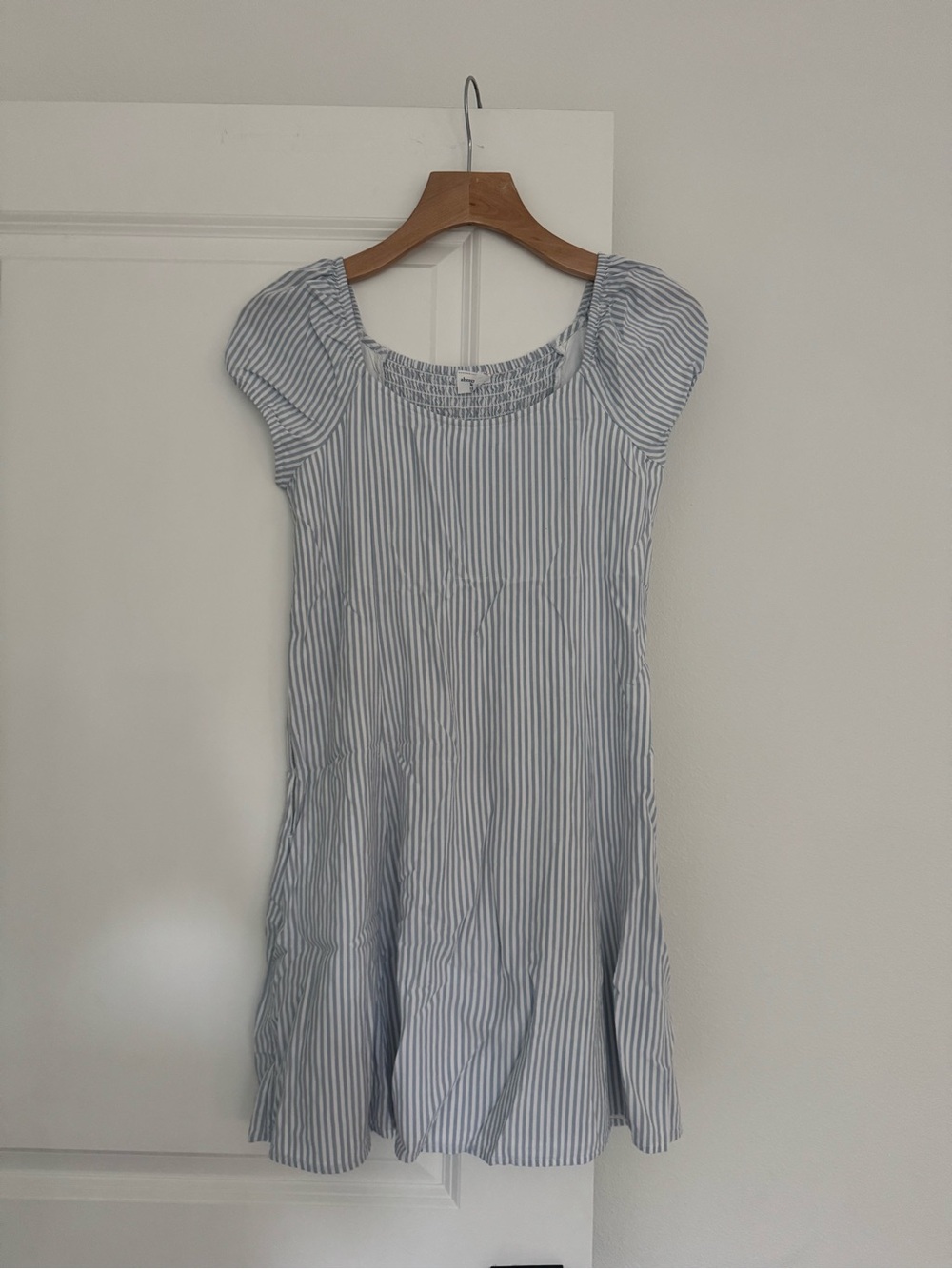 Abercrombie Kids girls striped blue summer sun dress swim cover size 15 16 years